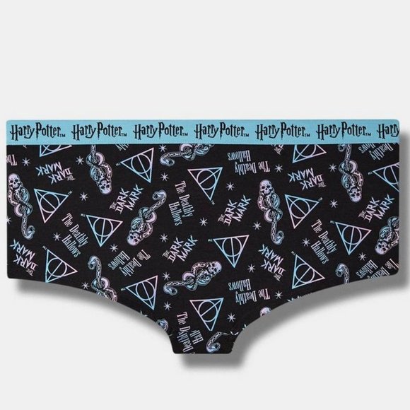 ❤️NWT VINTAGE TORRID HARRY POTTER HOGWARTS BOYSHORT PANTY - PLUS SIZE PANTIES 4X - Picture 3 of 9